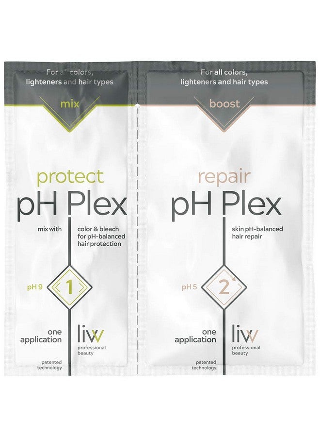 LIW Ph Plex 1 Protect & 2 Repair Hair Care Set For Protection & Repair With Color Decoloration And Bleach Repairs Damaged Hair For All Hair Types And Professional Results At Home - Image 1