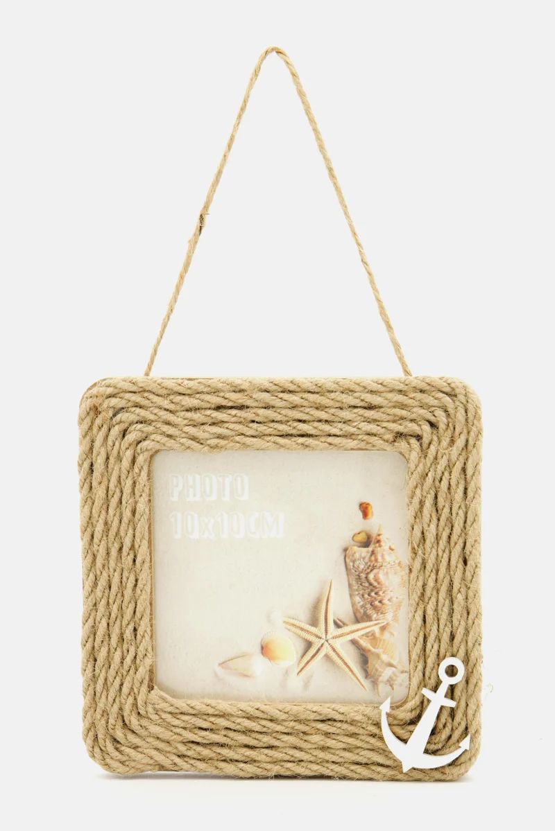 Muy Mucho Hanging Photo Frame 14 x 14 cm, Brown