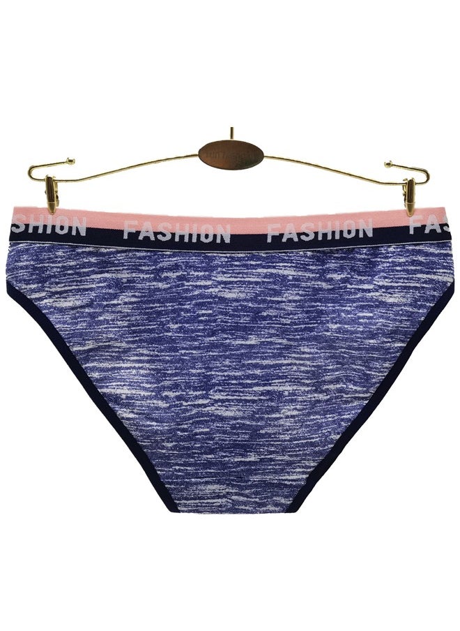 Zeemey - Zeemey 6-Piece Cotton Bikini Breathable Panties Low Waist Fashionable Ladies Charming Thick Bottom - Image 1