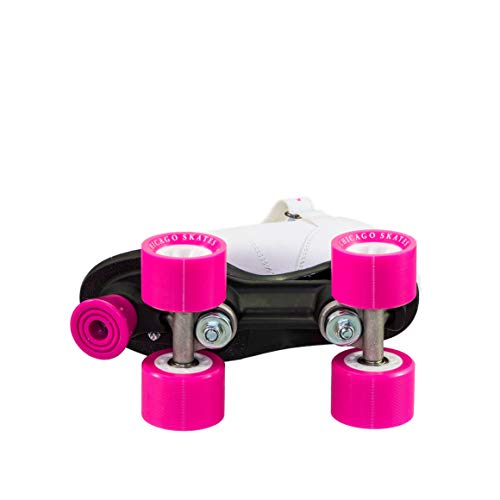 Chicago زلاجات شيكاغو بوليت سبيد كواد – زلاجات داخلية/خارجية متينة وأداء عالي للشباب للأطفال، الأولاد والبنات للمبتدئين بعجلات يوريثان 62 مم وأحذية كاحل منخفضة للرشاقة 7-12 - Image 4