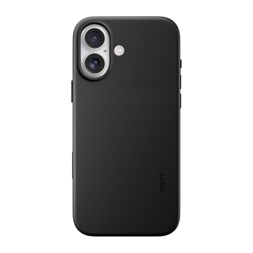 MOFT for iPhone 17 Case- MOVAS Snap Case, MagSafe Compatible, Soft-Touch Vegan Leather, Classic Minimalist Design, Lightweight, Stain-Resistant & Camera Protection, Jet Black - Image 1