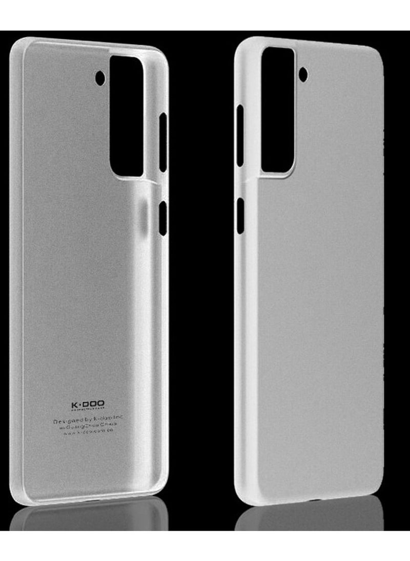 K-Doo - Air Skin Case Ultra Slim Back Cover Skin for Samsung Galaxy S21 Frosted Anti Slip Full Coverage Clear - Image 1