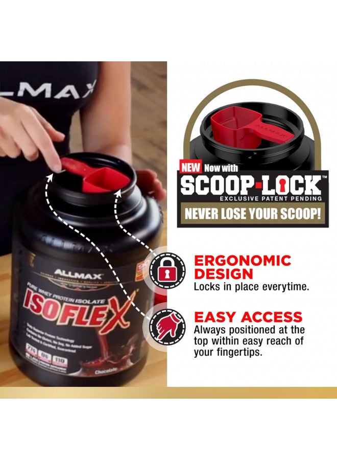 AllMax Nutrition ALLMAX ISOFLEX Whey Protein Isolate, Chocolate Peanut Butter - 2 lb - 27 Grams of Protein Per Scoop - Zero Fat & Sugar - 99% Lactose Free - Gluten Free & Soy Free - Approx. 30 Servings - Image 5