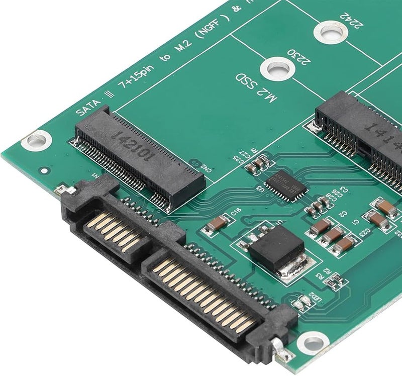 بطاقة محول M2 NGFF إلى SATA تدعم وحدات تخزين SSD مقاسات 80 مم و60 مم و42 مم و30 مم وتتوافق مع PCI - Image 4