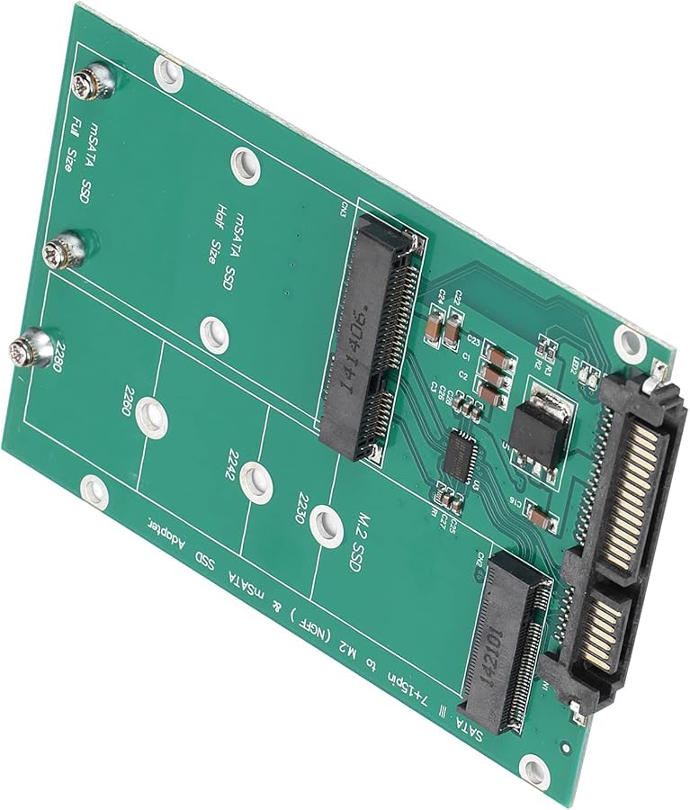 بطاقة محول M2 NGFF إلى SATA تدعم وحدات تخزين SSD مقاسات 80 مم و60 مم و42 مم و30 مم وتتوافق مع PCI - Image 5