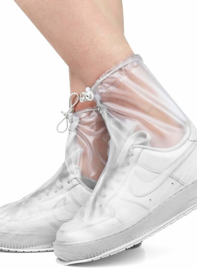Galashield Rain Shoe Covers | Waterproof Shoe Covers for Men Women | Reusable Galoshes Overshoes (Clear, Large) - Image 2