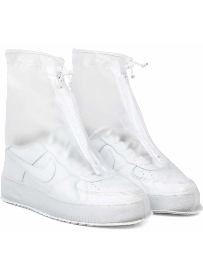 Galashield Rain Shoe Covers | Waterproof Shoe Covers for Men Women | Reusable Galoshes Overshoes (Clear, Large) - Image 1