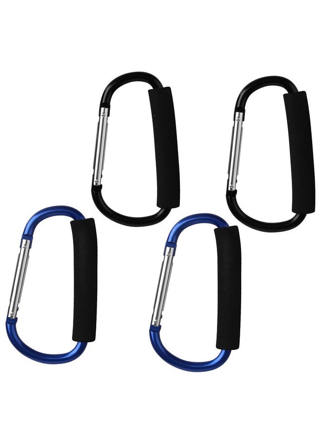 sansheng 4 Pack Large Carabiner 5.5" D Style Click and Carry Bag Carrier Stroller Hooks(Black and Blue) - pzsku/Z8ACA371B13E3D70EE284Z/45/_/1740982895/bf7e7361-b4ab-4e96-8e04-9708463583f5