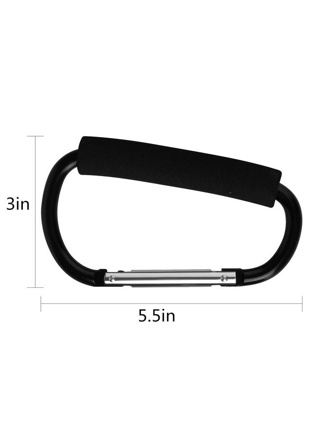 sansheng 4 Pack Large Carabiner 5.5" D Style Click and Carry Bag Carrier Stroller Hooks(Black and Blue) - pzsku/Z8ACA371B13E3D70EE284Z/45/_/1740982896/34769812-0811-46ae-b150-5fe0322a4740