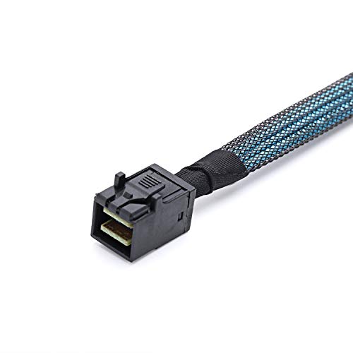 CableDeconn SFF-8643 Internal Mini SAS HD to (4) 29pin SFF-8482 connectors with SAS 15pin Power Port 12GB/S Cable (1M) (H0204) - Image 5