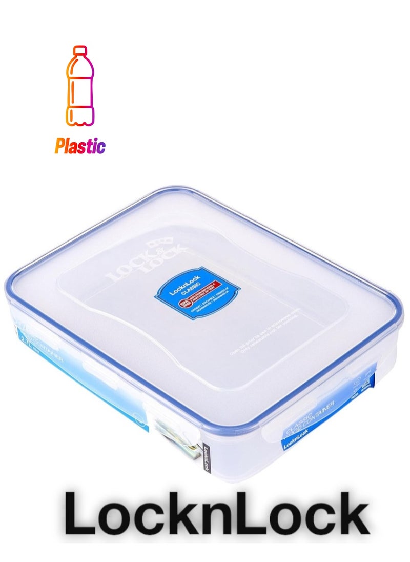 LOCK & LOCK LocknLock 2.7L  Rectangular  Airtight Food Storage Container - BPA-Free, Microwave, Freezer, and Dishwasher Safe  - Image 1