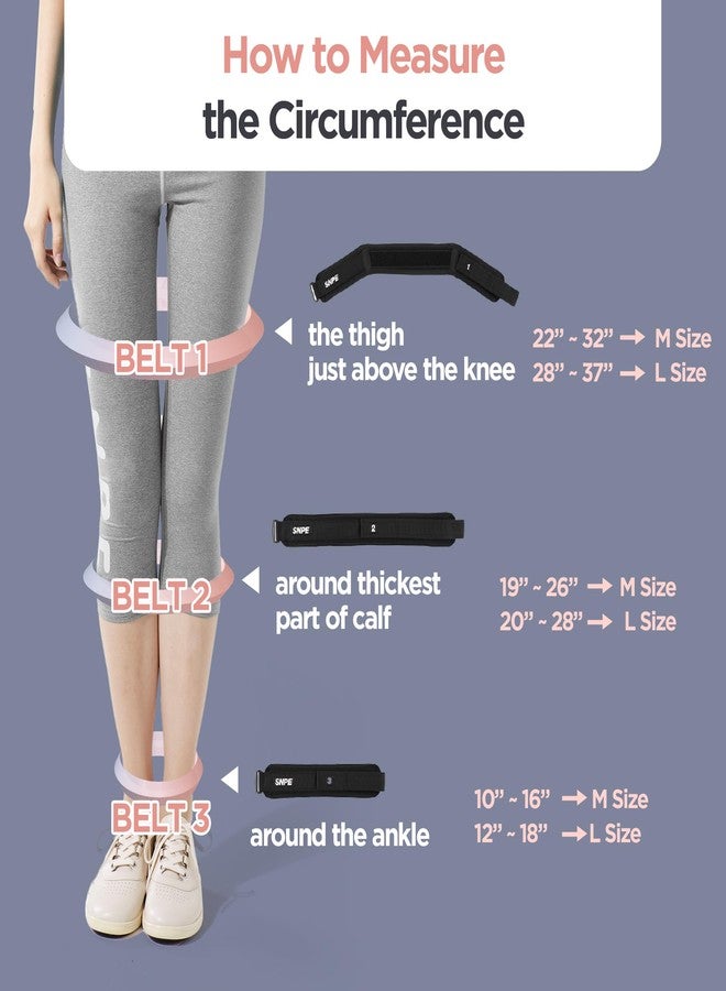 SNPE Leg Belts (M) Posture Corrector for Bowed Legs and Body for Women and Men. Pain Relief for Knees, Legs, Lower Back - Image 5