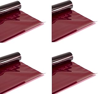 Selens Selens Red Color Correction Gel 16x20 Inches 4 Piece Colored Lighting Filter Sheet for 800W Red Head Light Strobe - Image 1