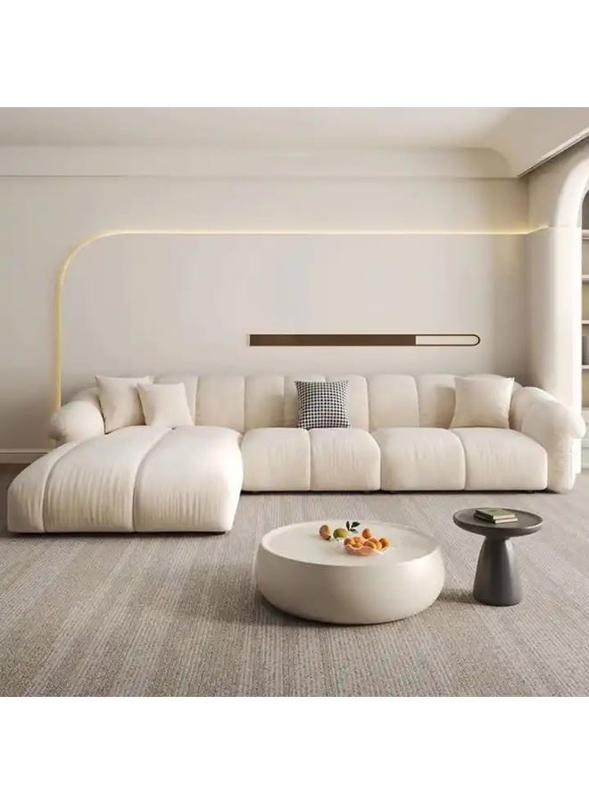 Comfynest مجموعة أرائك قماشية على شكل حرف L من كومفينيست مع تنجيد مريح لجمالية غرفة المعيشة الأنيقة (يمين) - Image 4