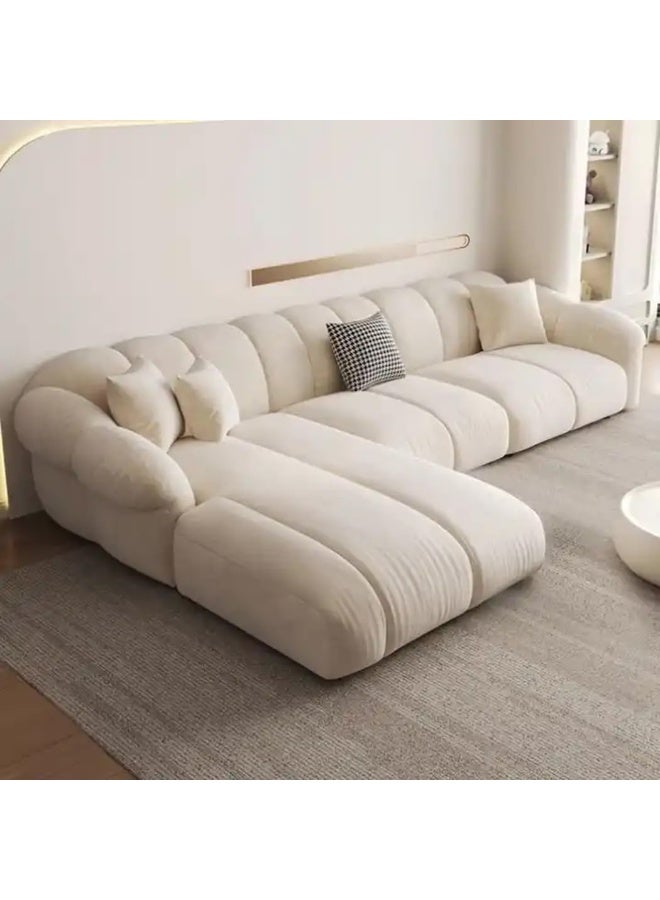 Comfynest مجموعة أرائك قماشية على شكل حرف L من كومفينيست مع تنجيد مريح لجمالية غرفة المعيشة الأنيقة (يمين) - Image 3