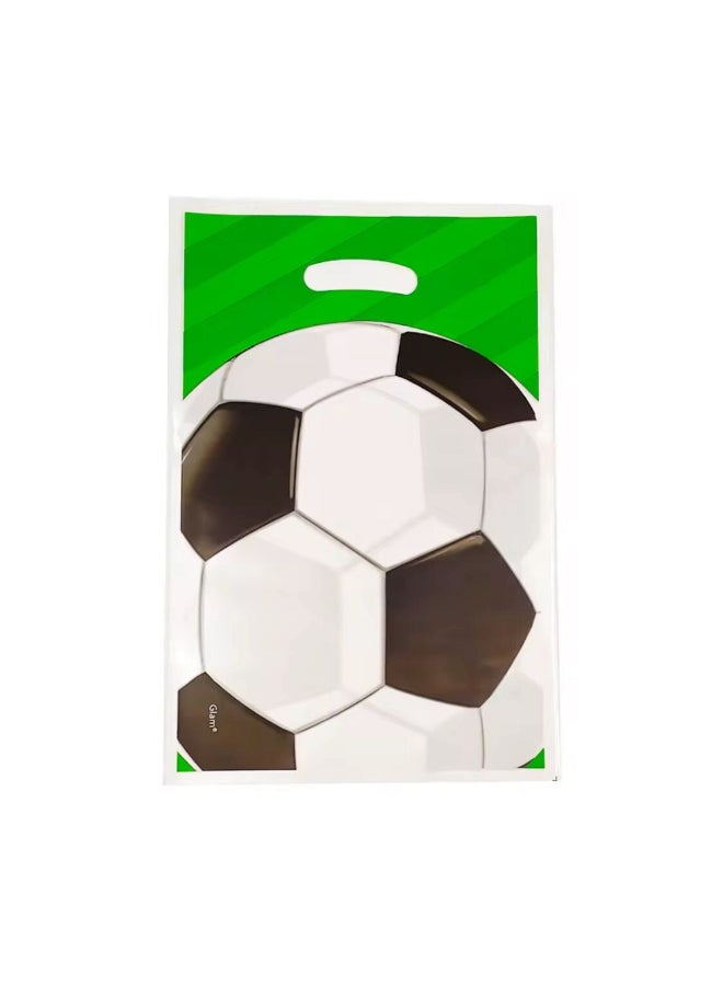 Toyland Football Theme Party Bags 6 Pc Set – Kids Birthday Return Gift Bags, Soccer Design Loot Bags - Image 1