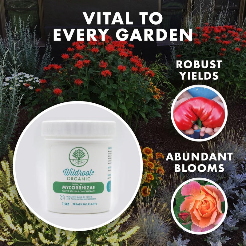 Wildroot Organic مُعَزِّز الميكورزا 16 نوع (5 أونصات) يُحسِّن من تحمل الجفاف + يُوفر المياه الثمينة + سماد، مُحفِّز الجذور • يُعزِّز نمو الجذور [5 أونصات تعالج 6,000 نبتة (4 بوصات)] - Image 5