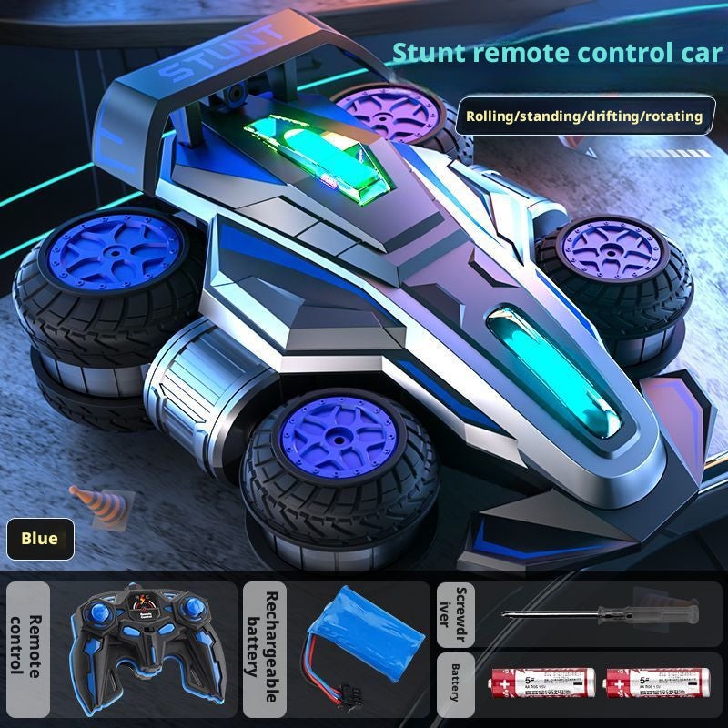 Electric RC Stunt Car with 360° Rotation, Lights and Music for Kids - Image 5