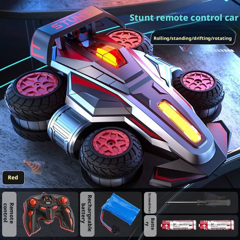 Electric RC Stunt Car with 360° Rotation, Lights and Music for Kids - Image 4