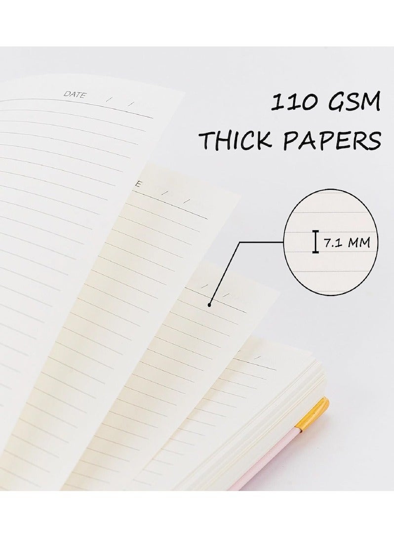 A4 Hardcover Spiral Notebook, 300 Pages Large Journals for Writing, 8.5 x 11 IN Notebooks College Ruled, 110 GSM Thick Lined Paper Notebooks for Work, School and Travel, Blue - Image 4