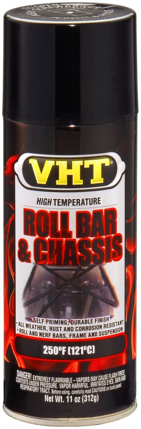 VHT SP670 Roll Bar and Chassis Paint Gloss Black Spray Paint 11 oz Aerosol Can