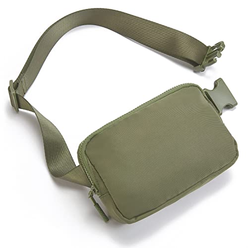 Telena Belt Bag for Women Men Fashionable Crossbody Fanny Pack for Women Waist Bag with Adjustable Strap Green - Image 1