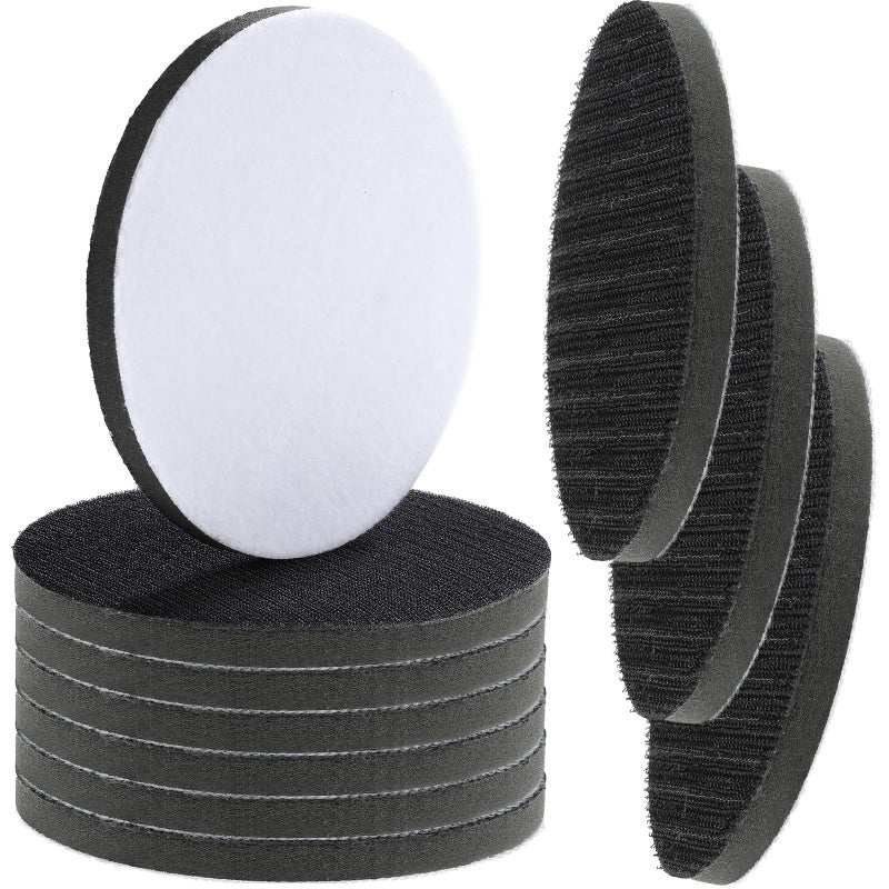 Boao 6 Inch Interface Pads Hook and Loop Soft Foams Buffering Pad Sponge Cushion Buffer Backing Pad 150 mm Soft Density Foam Sanding Pads Hook and Loop10 Pieces - Image 2