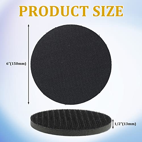 Boao 6 Inch Interface Pads Hook and Loop Soft Foams Buffering Pad Sponge Cushion Buffer Backing Pad 150 mm Soft Density Foam Sanding Pads Hook and Loop10 Pieces - Image 3