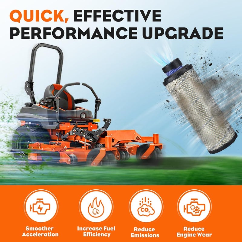 Hipa Inner & Outer Air Filter for Kawasaki 11013-7044 FX850V FX730V FX691V FX801V FX751V FX1000V FH680V 11013-7045 25 083 01-S AF25551 M131802 - Image 4