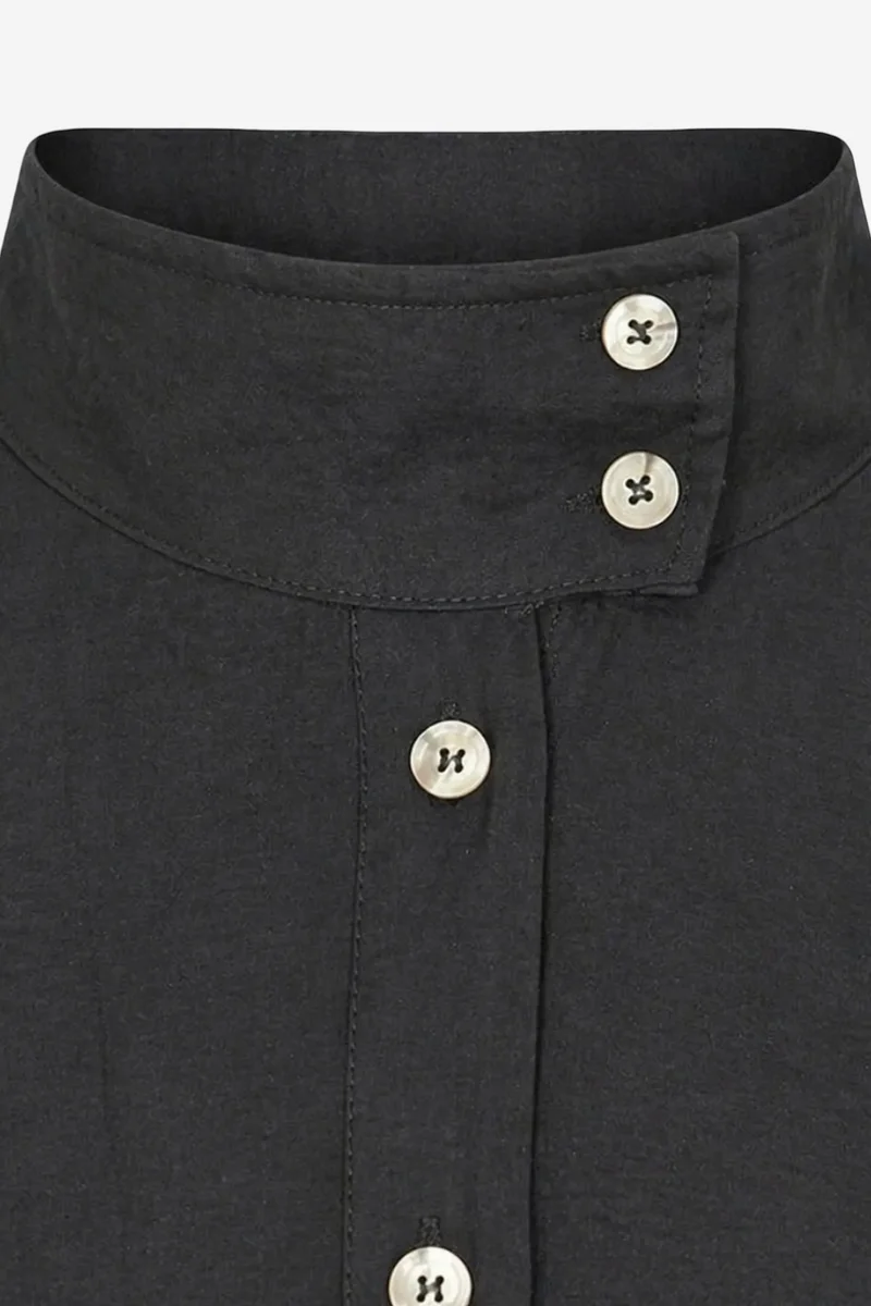 Mixray MIXRAY Mandarin Collar Button-Up Casual Shirt