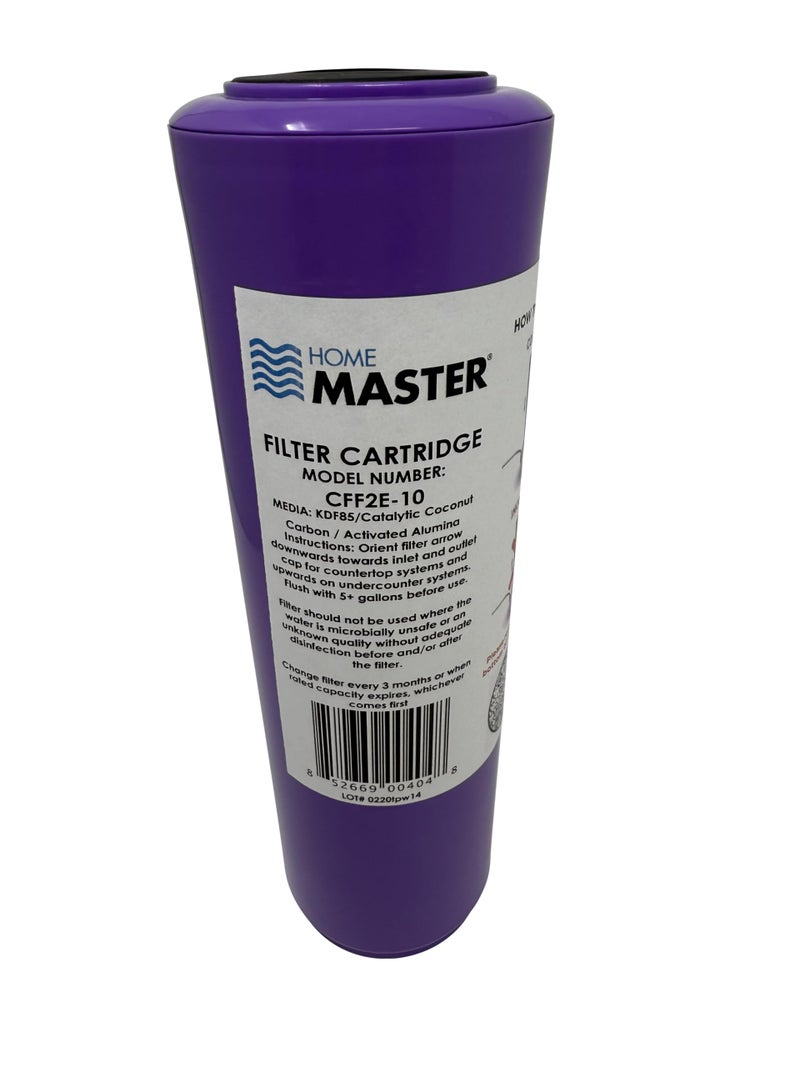 Home Master CFF2E-10 Jr Elite Replacement Fluoride Filter, Fits standard 10” housings, 5-stages, Activated Alumina, Catalytic & Activated Coconutshell carbons, KDF85 heavy metals filtration media - Image 4