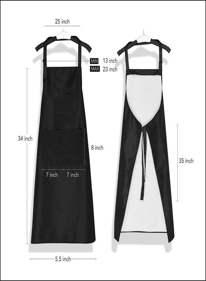 IHopes+ Funny Black Baking Apron for Women Teens Baker,Cute Baking Apron with 2 Pockets and Adjustable Neck Strap,Perfect for Birthday/Christmas/Thanksgiving, Large - Image 3