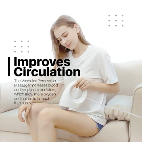 Vandelay (UK) Deep Tissue Percussion Massager - Electric Handheld Gun Massager for Pain relief & relaxation (Wired) - Image 4