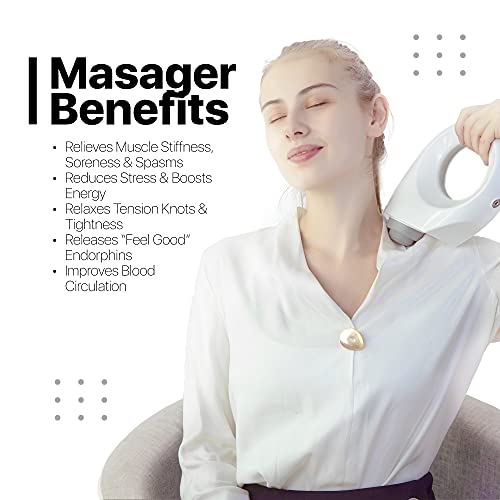 Vandelay (UK) Deep Tissue Percussion Massager - Electric Handheld Gun Massager for Pain relief & relaxation (Wired) - Image 3
