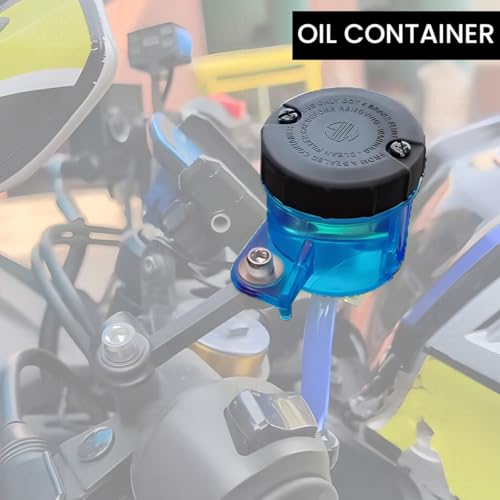 MOTO GENIUS Universal Motorcycle Front Brake Master Cylinder Oil Reservoir Tank Cup | Durable Replacement for Hydraulic Brake and Clutch Systems (Blue) - Image 4