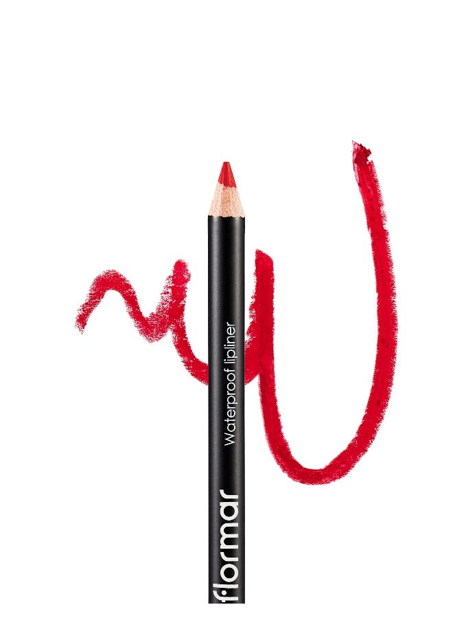 flormar Waterproof Lipliner – 232 Passionate Red – Blendable, Long-Wear, Waterproof, Precise Tip, Smooth 232 Passionate Red - Image 3