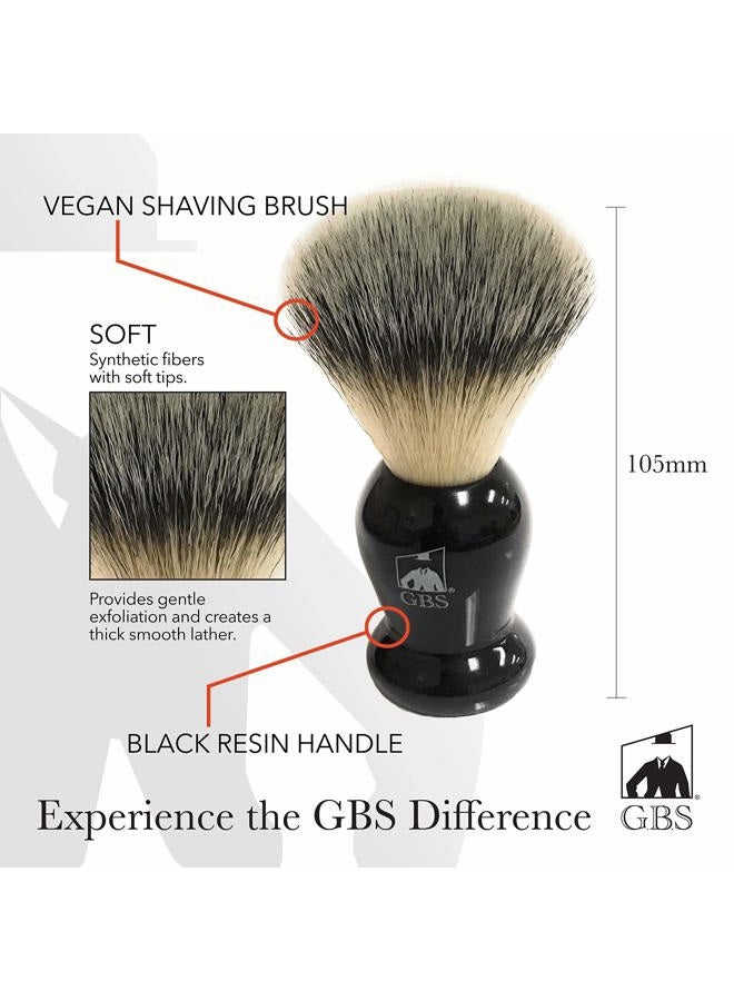 G.B.S Men's Synthetic Shaving Brush, Ultimate Wet Shaving designed for the Best Shave - Image 5
