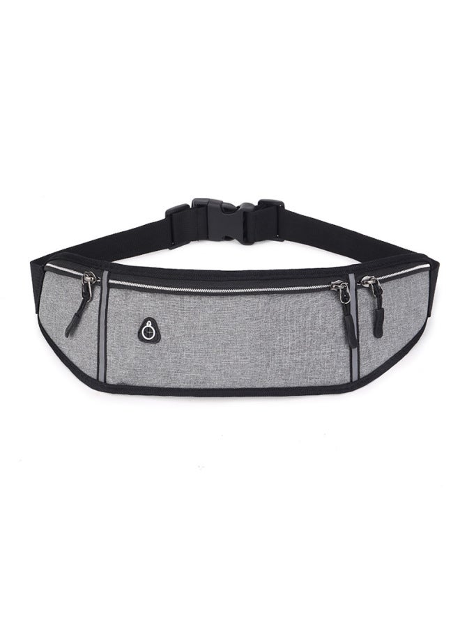 Generic Outdoor Multifunctional Sports Waist Bag Men's Oxford Cloth Waterproof Body-Fit Invisible Running Mobile Phone Bag Trendy Crossbody Bag-Color:Yellow - Image 5