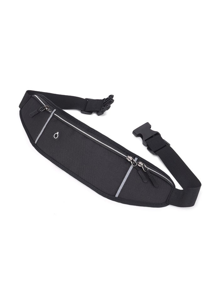 Generic Outdoor Multifunctional Sports Waist Bag Men's Oxford Cloth Waterproof Body-Fit Invisible Running Mobile Phone Bag Trendy Crossbody Bag-Color:Yellow - Image 4