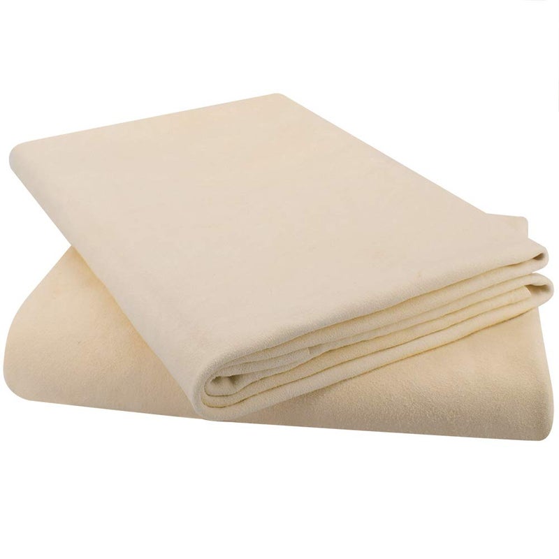 River Lake (2 Pack)-Natural Chamois Drying Cloth Car Drying Towel, Leather Chamois Cloth Shammy Drying Towel Dryer for Car Wash Care Super Absorbent Fast Chamois Car Wash Cloth(L:24" x35'' 2-Pack) - Image 5