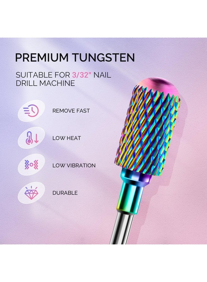 ميلودي سوزي مجموعة رؤوس مثقاب أظافر ميلودي سوزي، 7 قطع من رؤوس مثقاب أظافر ماسية من كربيد التنجستن لإزالة الجلد المحيط بالأظافر الأكريليكية، رؤوس أظافر احترافية 3/32 بوصة، أدوات مانيكير وباديكير - Image 4