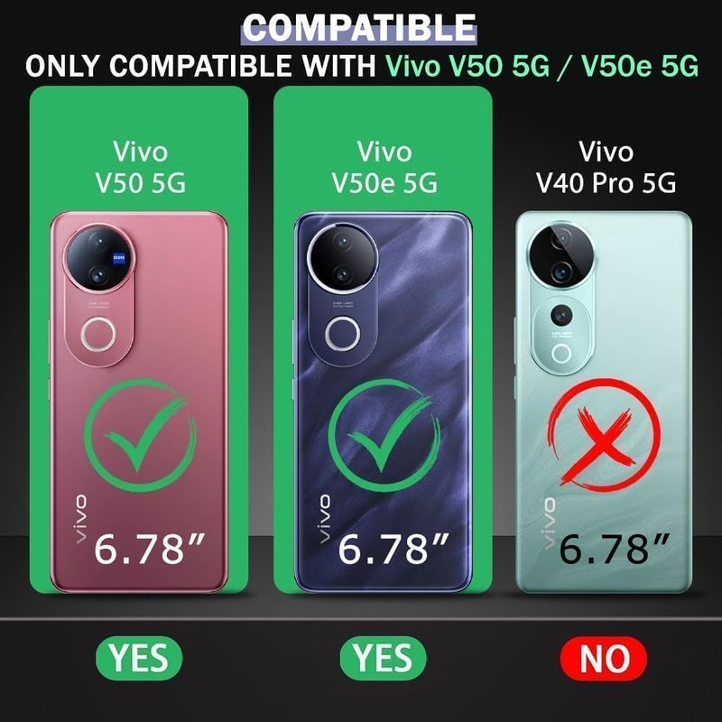 KC Back Cover for Vivo V50 5G / Vivo V50e 5G Cat Stripe Kitten with Purse Case with Camera Protecion (Pink) - Image 2