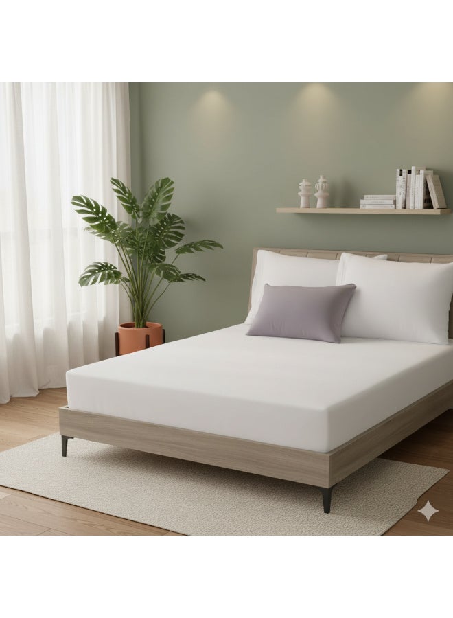Harmony Home Waterproof Mattress Protector – Double 120×200 cm | Pack of 1 | Spill & Dust Resistant - Image 1