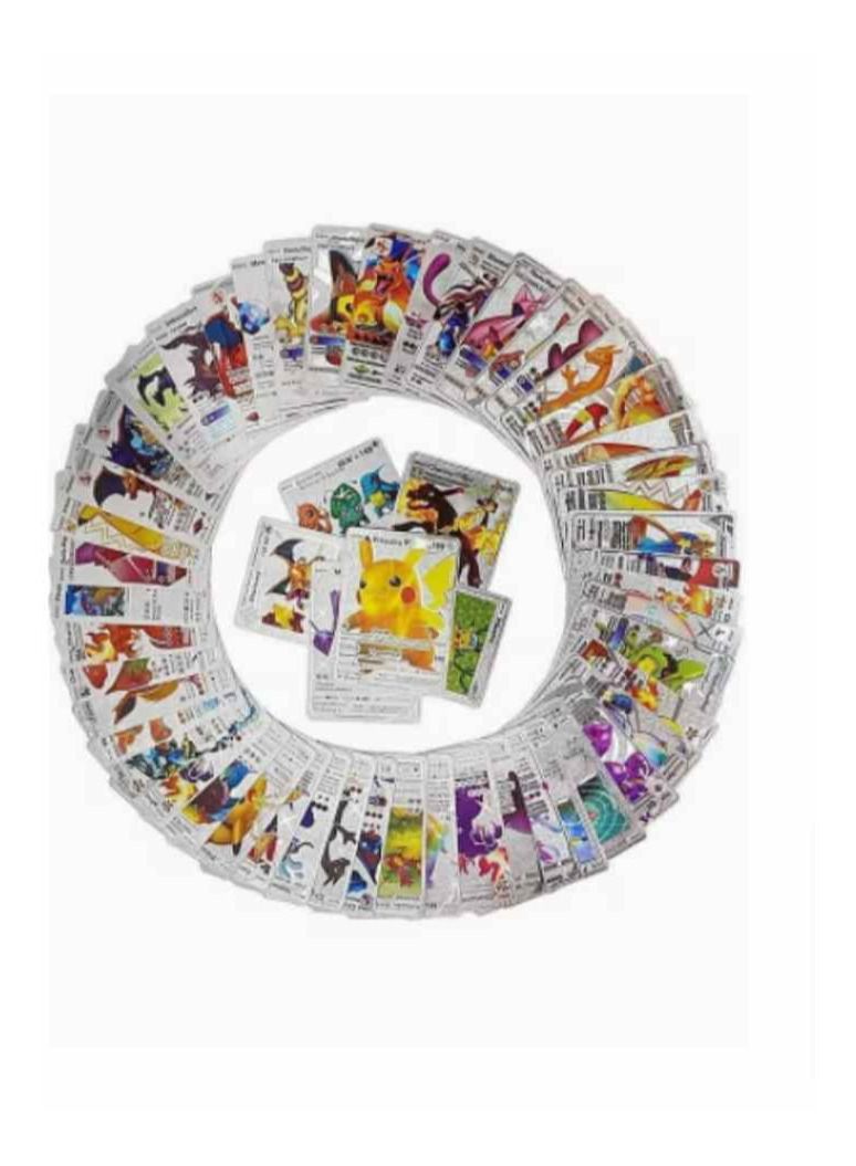 55 PCS Pokemon Cards Silver