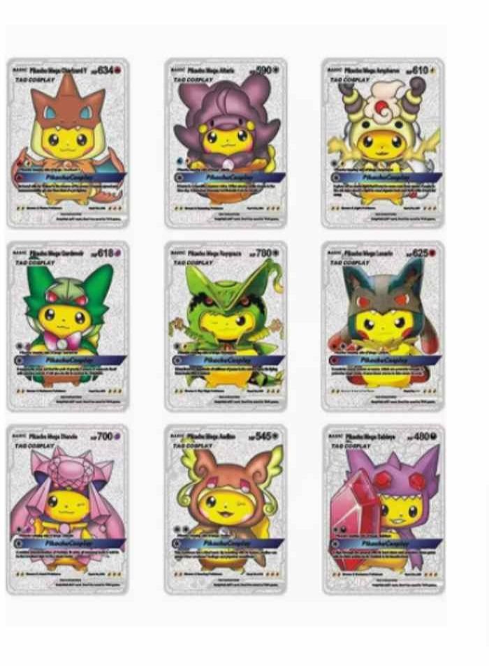 55 PCS Pokemon Cards Silver
