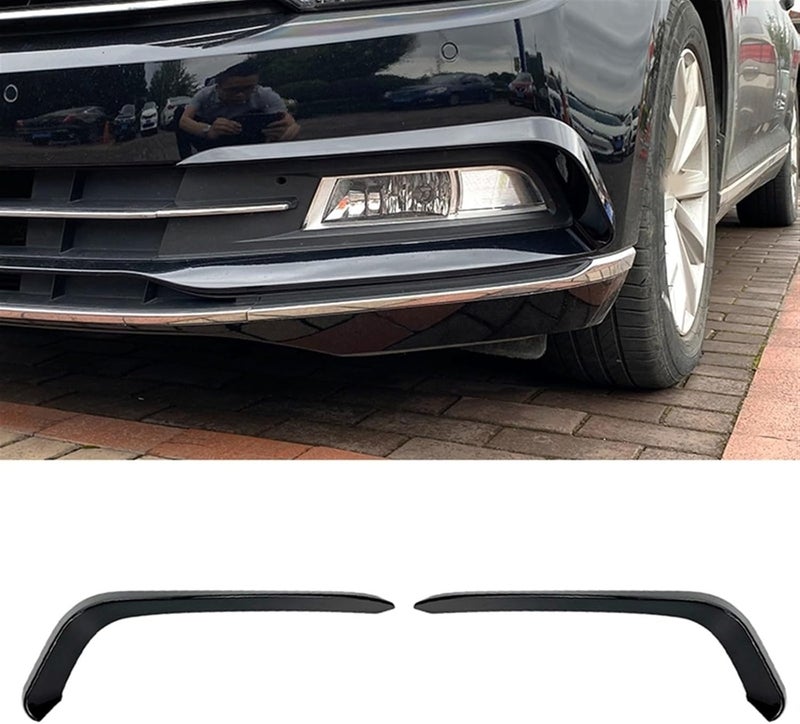 QASULER Carbon Fiber Fog Light Eyebrow Spoiler for Passat B8 - Image 4