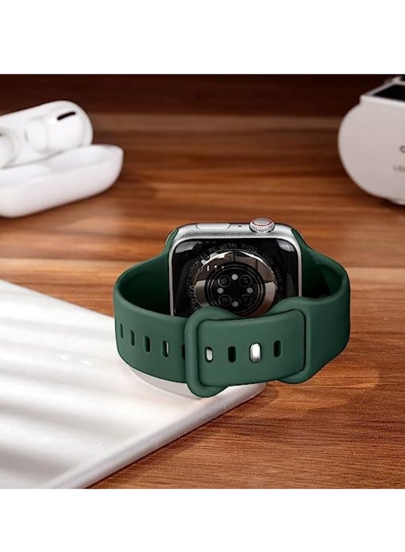 ELTRAZONE Simple Stylish Folding Magnetic Silicone Strap Band Shockproof Wear Resisting For 42MM 44M 45MM 49MM Series Ultra - Image 3