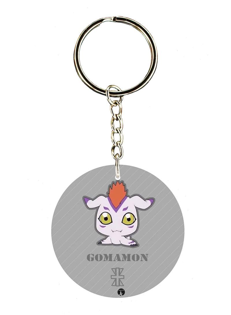 RKN Anime Digimon Double Side Printed Keychain