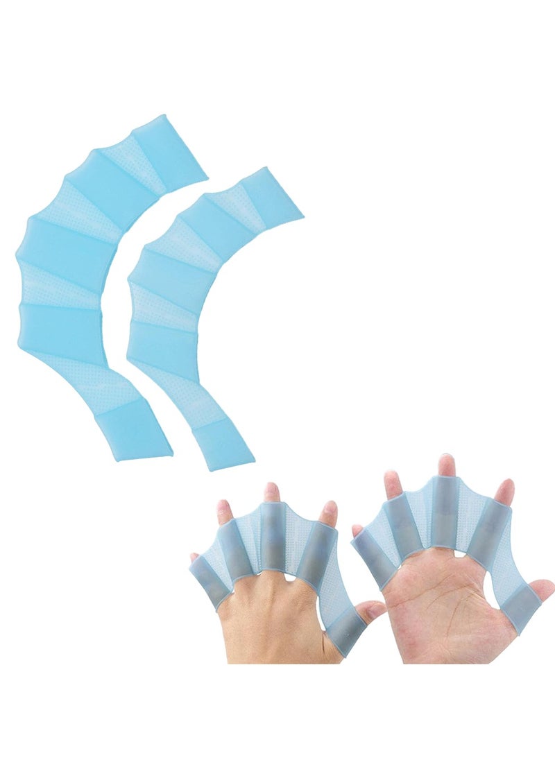 Generic Silicone Girdles Swimming Hand Fins Finger Gloves for Water Sports and Diving  - Image 1