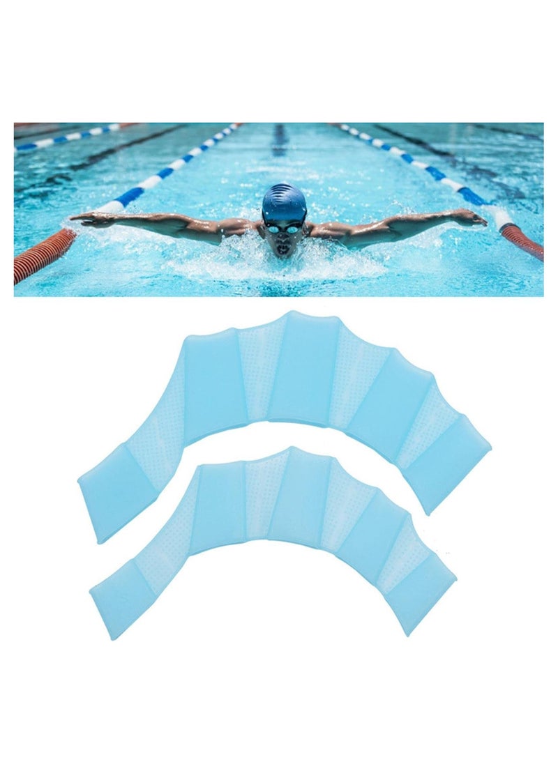 Generic Silicone Girdles Swimming Hand Fins Finger Gloves for Water Sports and Diving  - Image 2